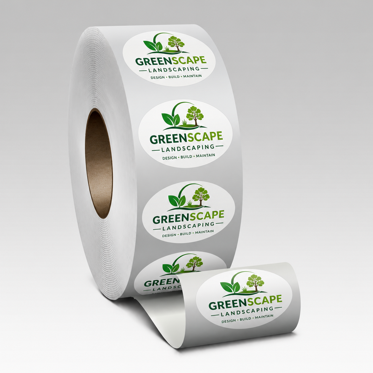 Oval Semi-Gloss Roll Labels