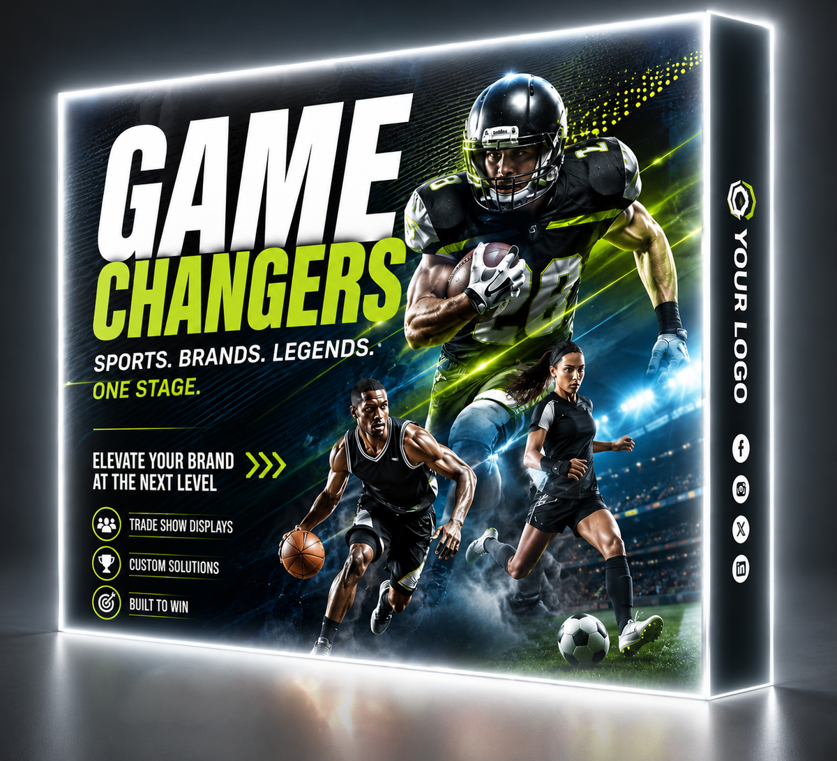 10ft SEG Backlit Popup Display