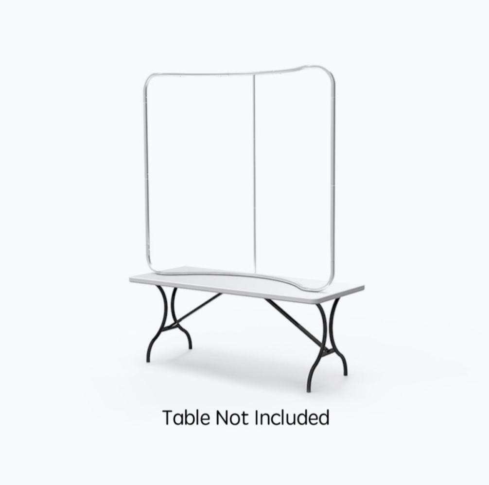6ft Curved Tension Fabric Display