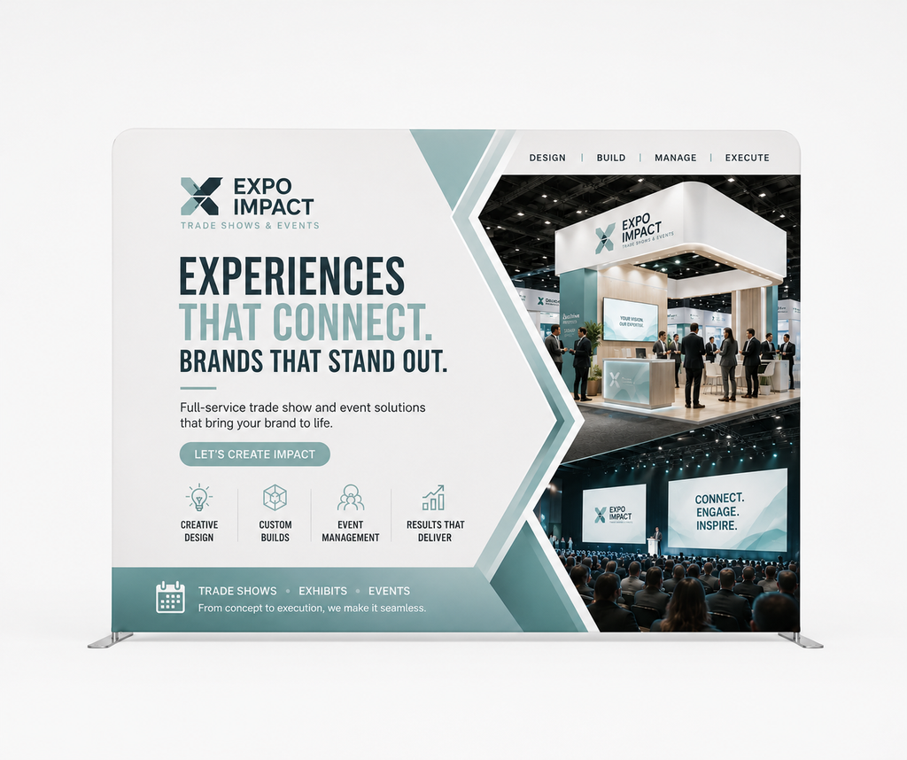 10ft Straight Tension Fabric Displays