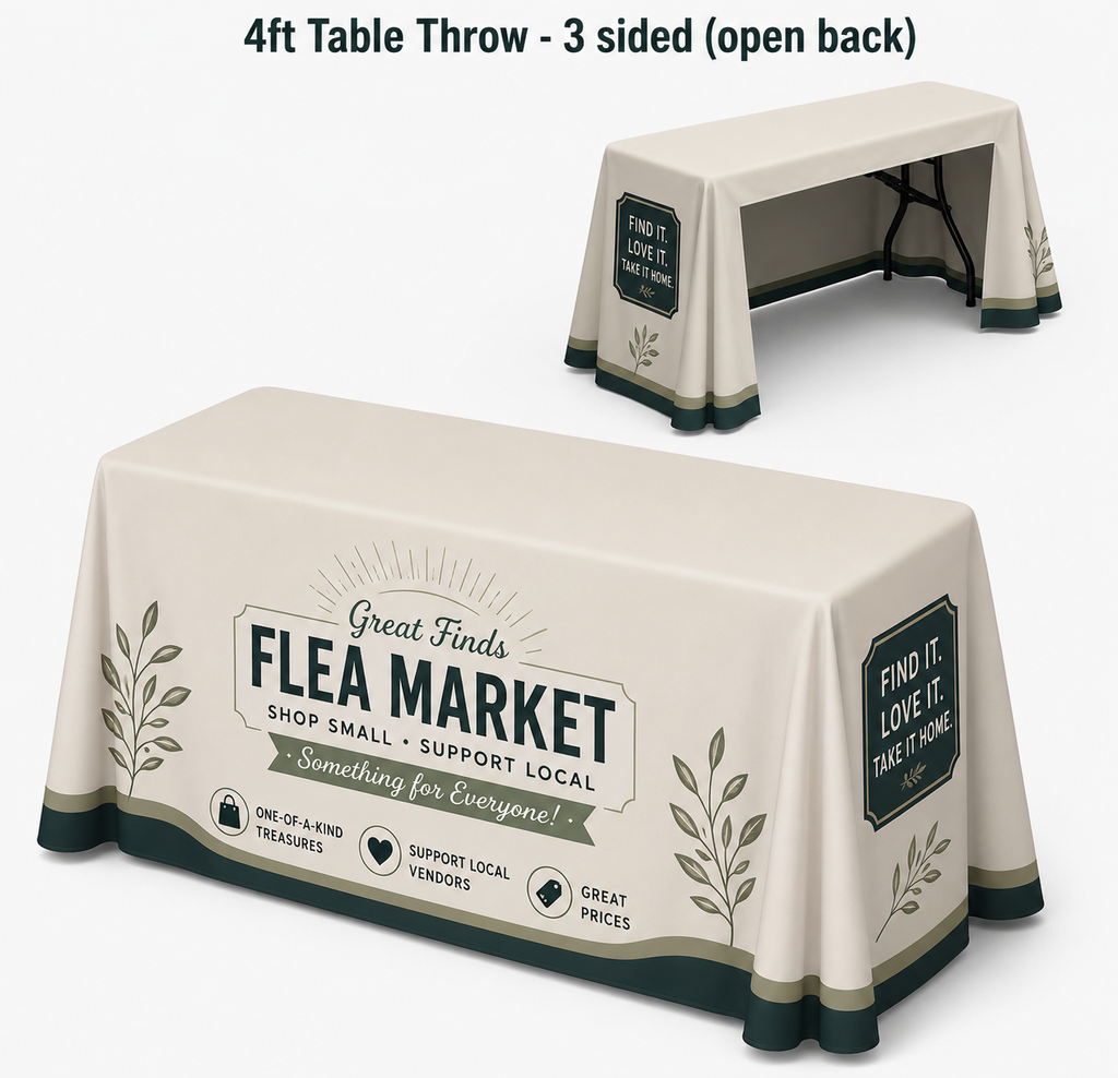 4ft Table Cover